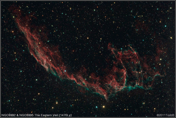 NGC6992-6995 The Eastern Veil (1470Ly)
