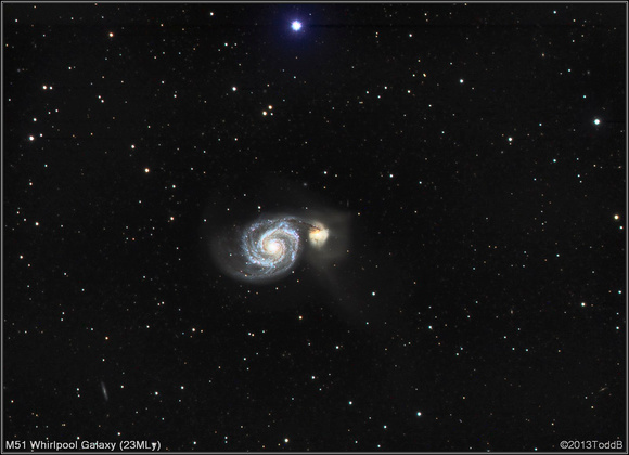 M51 Whirlpool Galaxy (23MLy)