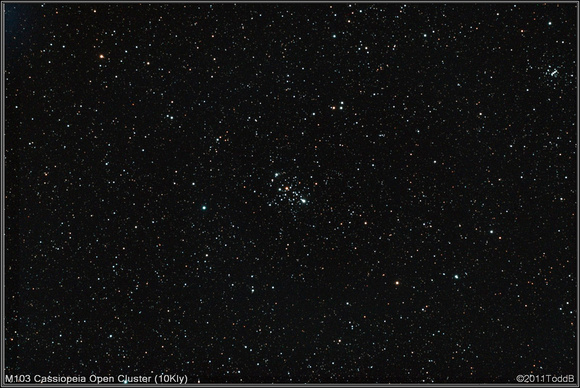 M103-Cassiopeia Open Cluster (10KLy)