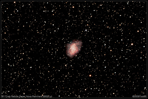 M1 Crab Nebula Super Nova Reminent (6500Ly)