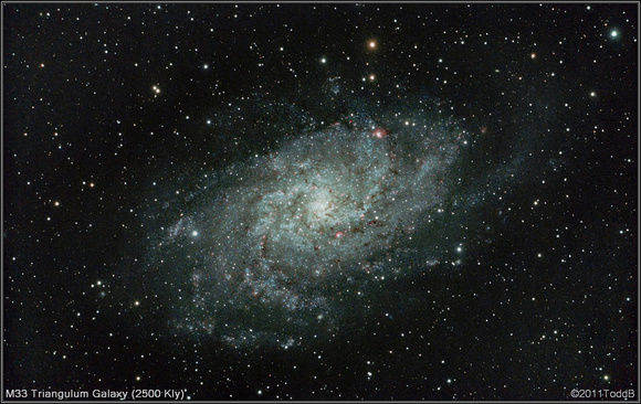 M33 Triangulum Galaxy 2500 KLy