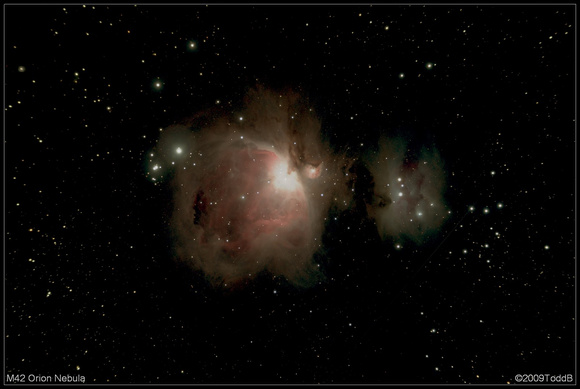 M42 Orion Nebula, M43 and NGC1977 Running Man