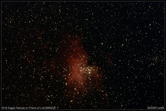 M16 Eagle Nebula or Pillars of Life (6500ly)