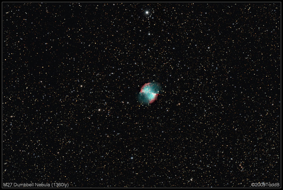 M27 Dumbbell Nebula (1360ly)