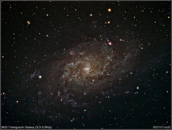 M33 Triangulum Galaxy (2.3-3.0Kly)