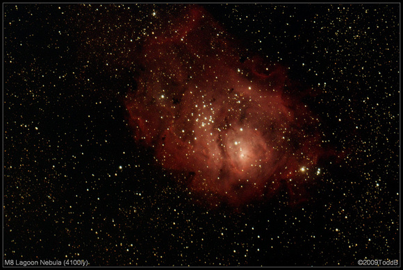 M8 Lagoon Nebula (4100ly)