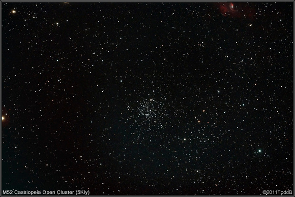 M52-Cassiopeia Open Cluster (5KLy)
