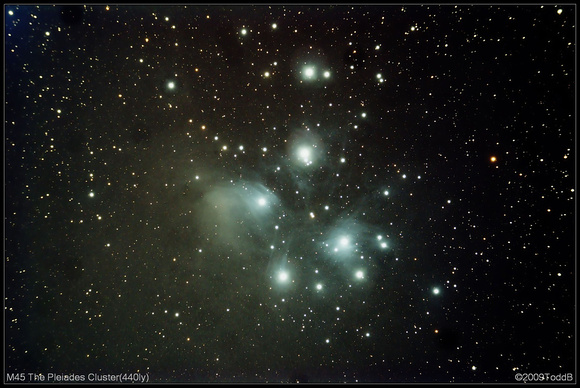 M45 The Pleiades Cluster(440ly)