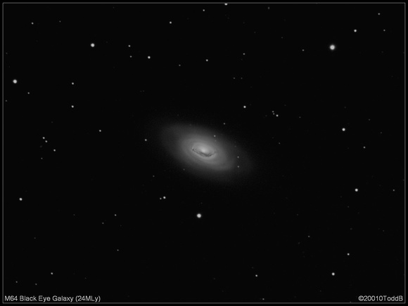 M64 Black Eye Galaxy (24MLy)