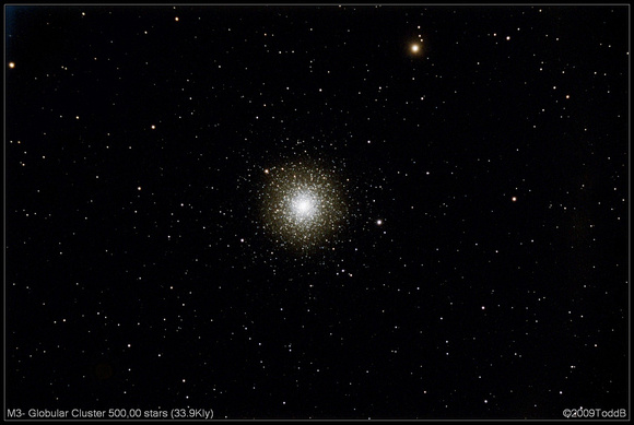M3- Globular Cluster 500,00 stars (33.9Kly)