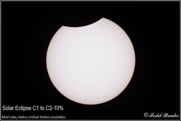 Solar Eclipse C1 to C2-10%
