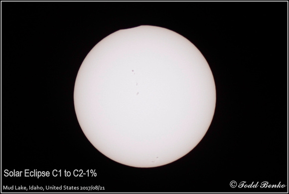 Solar Eclipse C1 to C2-1%