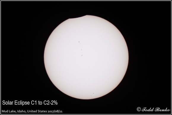 Solar Eclipse C1 to C2-2%
