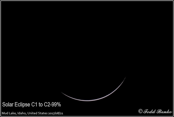 Solar Eclipse C1 to C2-99%