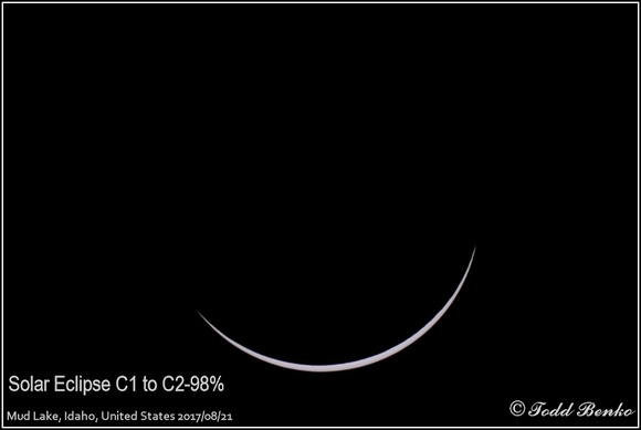 Solar Eclipse C1 to C2-98%