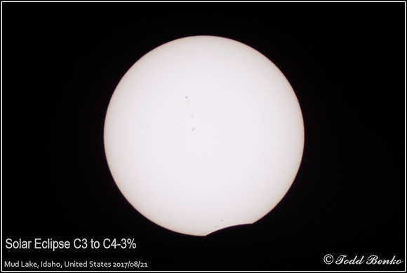 Solar Eclipse C3 to C4-3%