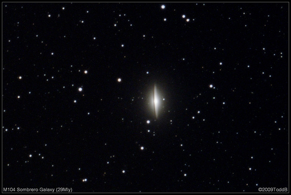 M104 Sombrero Galaxy (29Mly)